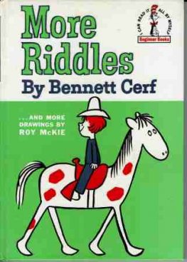 DR SEUSS : Bennett Cerf's More Riddles B-40 Hardcover Book