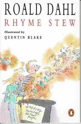 DAHL, Roald : Rhyme Stew : Quentin Blake : Paperback Book