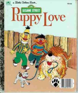 Sesame Street: Puppy Love #109-56 HC LGB Little Golden Book