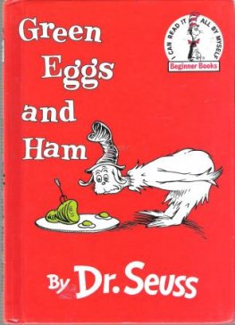 DR SEUSS : Green Eggs and Ham : Kid's Early Reader Book Red HC