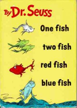 DR SEUSS : One Fish, Two Fish, Red Fish Blue : B-7 HC Book