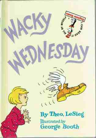 DR SEUSS : Wacky Wednesday by Theo. LeSieg : HC Kid\'s Book