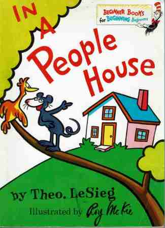 DR SEUSS : In a People House by Theo. LeSieg SC Book Kid\'s