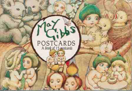 GIBBS, May : Book of Postcards 11 out of the 15 left Gumnut